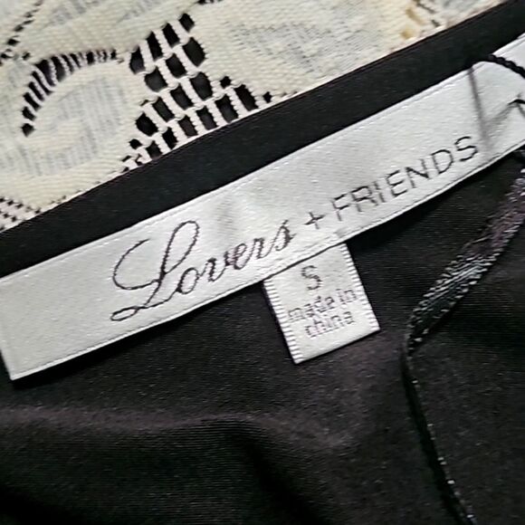 Lovers + Friends Lace Embroidered Cream Cut Out Bodycon Dress Small - Picture 10 of 11